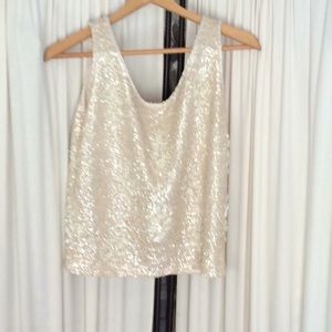 Sequin evening top